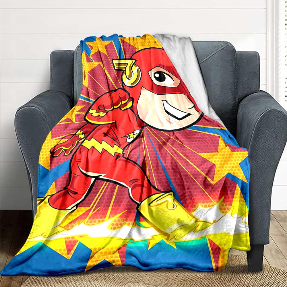 1pc Superhero Costume Blanket Polyester Fiber, All Season Comfort for Sofa, Bed, Office, Car, Camping Ideal Home Decor & Gift, Office Comfort