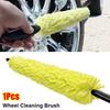 1Pcs Bicycle Dirt Pit Sponge Brush With Handle Wheel Cleaning Brush Auto Cleaning Tool
