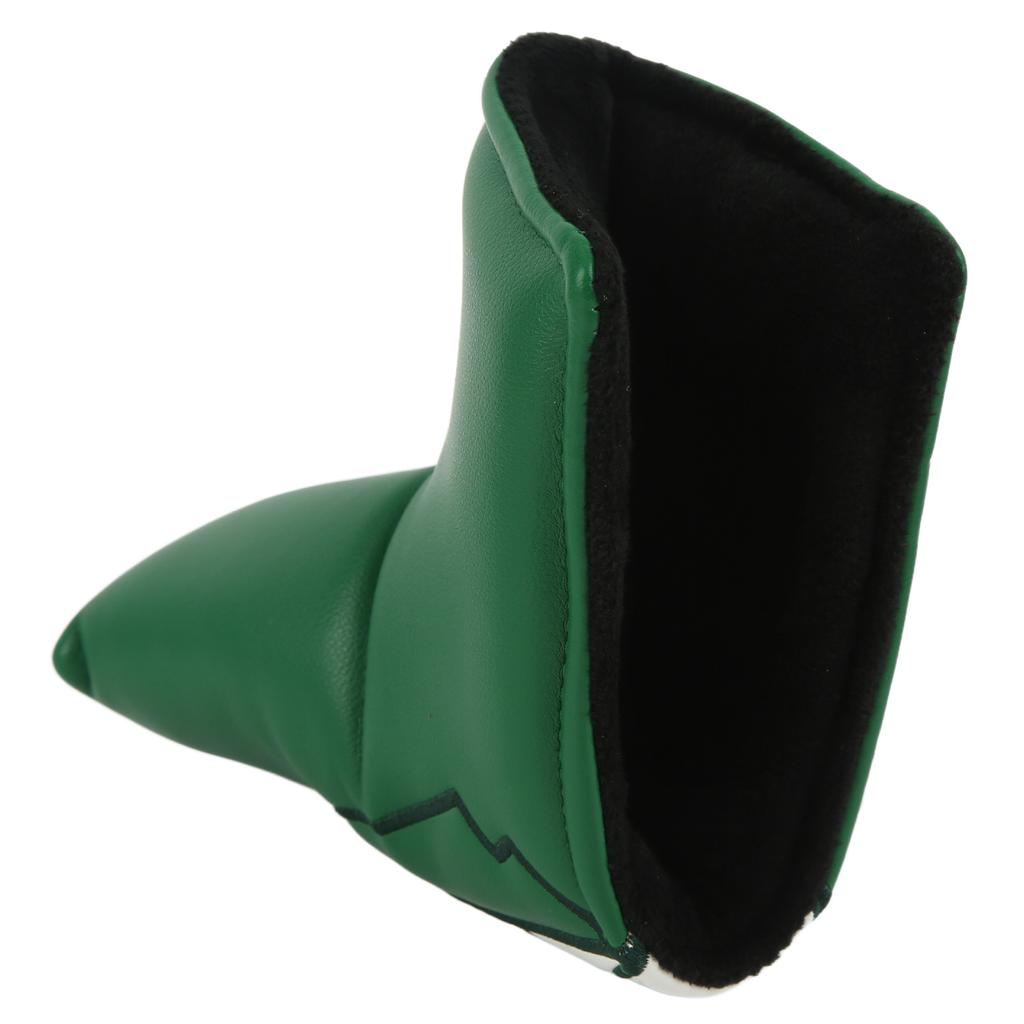 Чехол для головки гольф-паттера L-образной формы, водонепроницаемый, из ПУ, чехол для головки гольф-паттера, идеальный подарок для гольфиста, зеленый