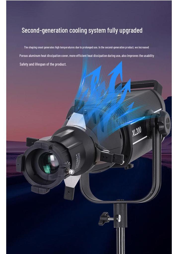 Photography Spotlight Tube with Bowens Mount - Compatible with Godox, Jinbei, and Nanguang Lighting