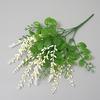 Decoration Artificial Plant Simulation Office Crafts Plastic 5 Stems Home Decor