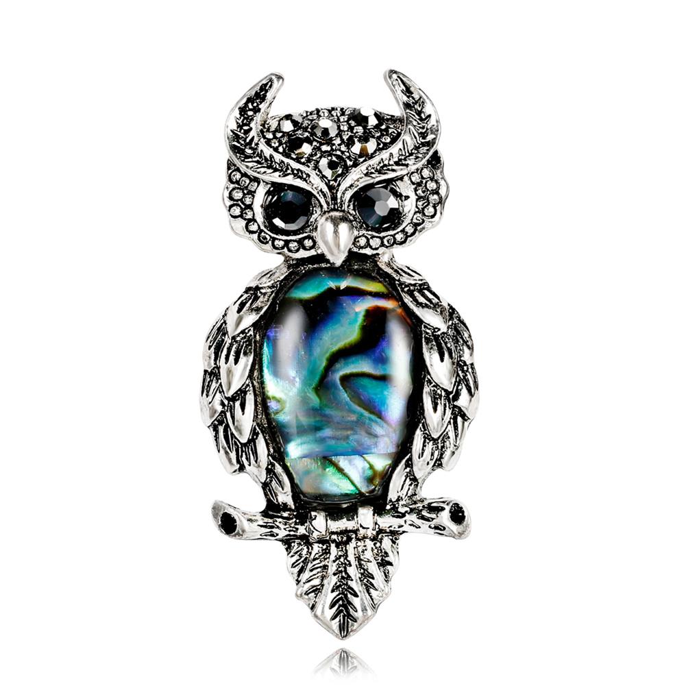 Fashion Retro Alloy Shell Brooch Creative Animal Shape Women Broochpin