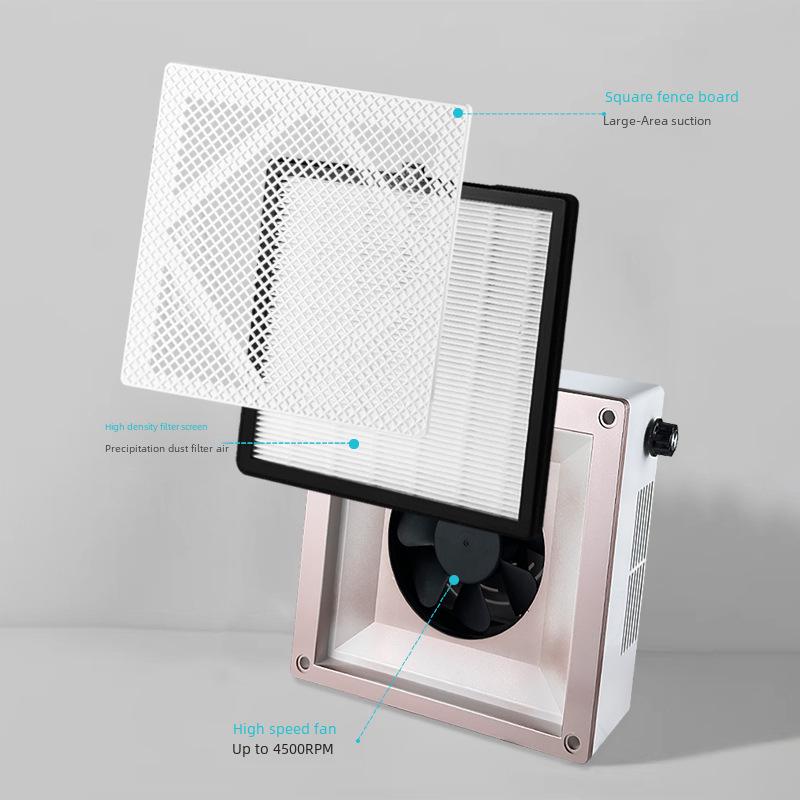 Портативный бесшумный пылесос для ногтей в японском стиле высокой мощности с настольным фильтром