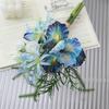 Handmade Simulation Iris Bouquet Realistic Silk Fake Flower  Wedding Party Decor