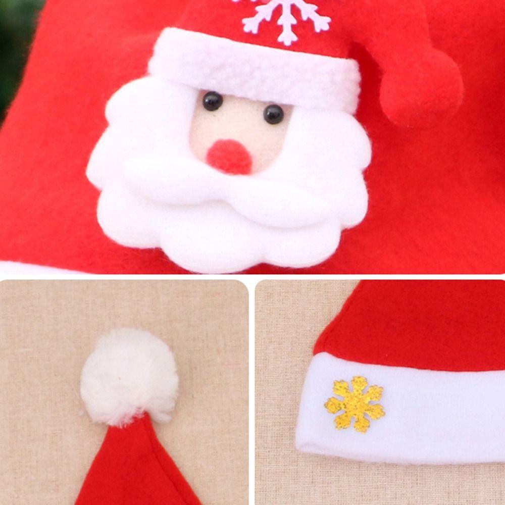 Christmas Ornaments Xmas Caps Light Up Cap Santa Claus Hat Christmas Decorations LED Christmas Hat