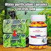 1/2 бутылки капсулы для очистки воды в аквариуме Мощная капсула для очистки воды в аквариуме для удаления всех видов мутности из воды в аквариуме