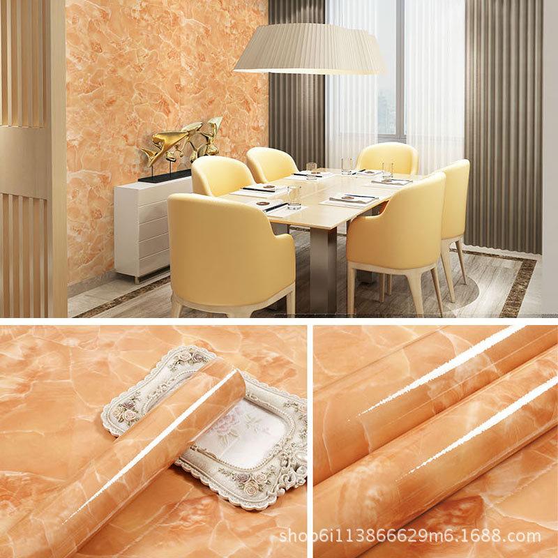 5 M Pearl White DIY Decorative Film PVC Self Adhesive Wall Paper Furniture Renovation Stickers Kitchen Waterproof Oil-proof Marble Wallpaper