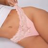 Women's Strap Cross Hollow Thongs Lace Seamless Panties Crotch Cotton Briefs Summer Quick Dry Underwear