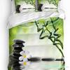 Комплект постельного белья Orchid Stones Bamboo Zen Green из 3 предметов для спальни, двуспальной кровати, домашнего текстиля, пододеяльника, наволочки
