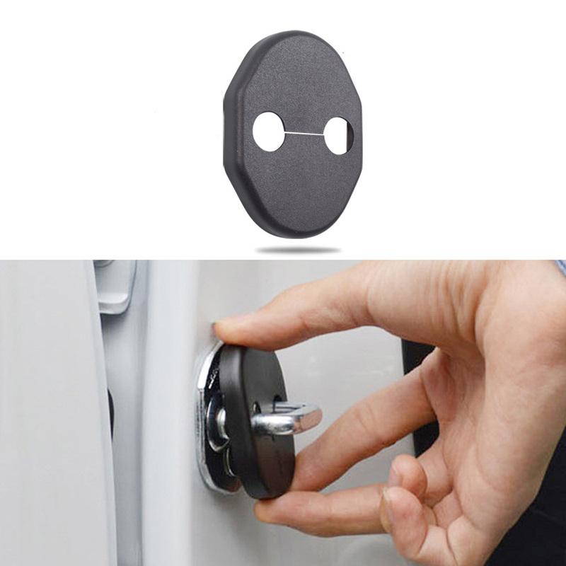 For Renault Kadjar 2016 2017 2018 2019 2020 Car Interior Anti Rust Water Proof Door Lock Key Keys Buckle Cover Molding Trim 4PCs