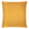 Taie D'oreiller - Coton - Jaune Ocre - 63 X 63 Cm - Uni - Lavable En Machine