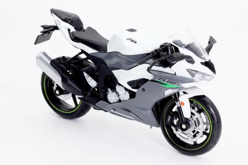 Doyusha Литая под давлением модель мотоцикла Масштаб 1/12 2023 Kawasaki Ninja ZX-6R Серый Готовое изделие