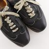 HERMES quick sneakers H logo black leather Women Used