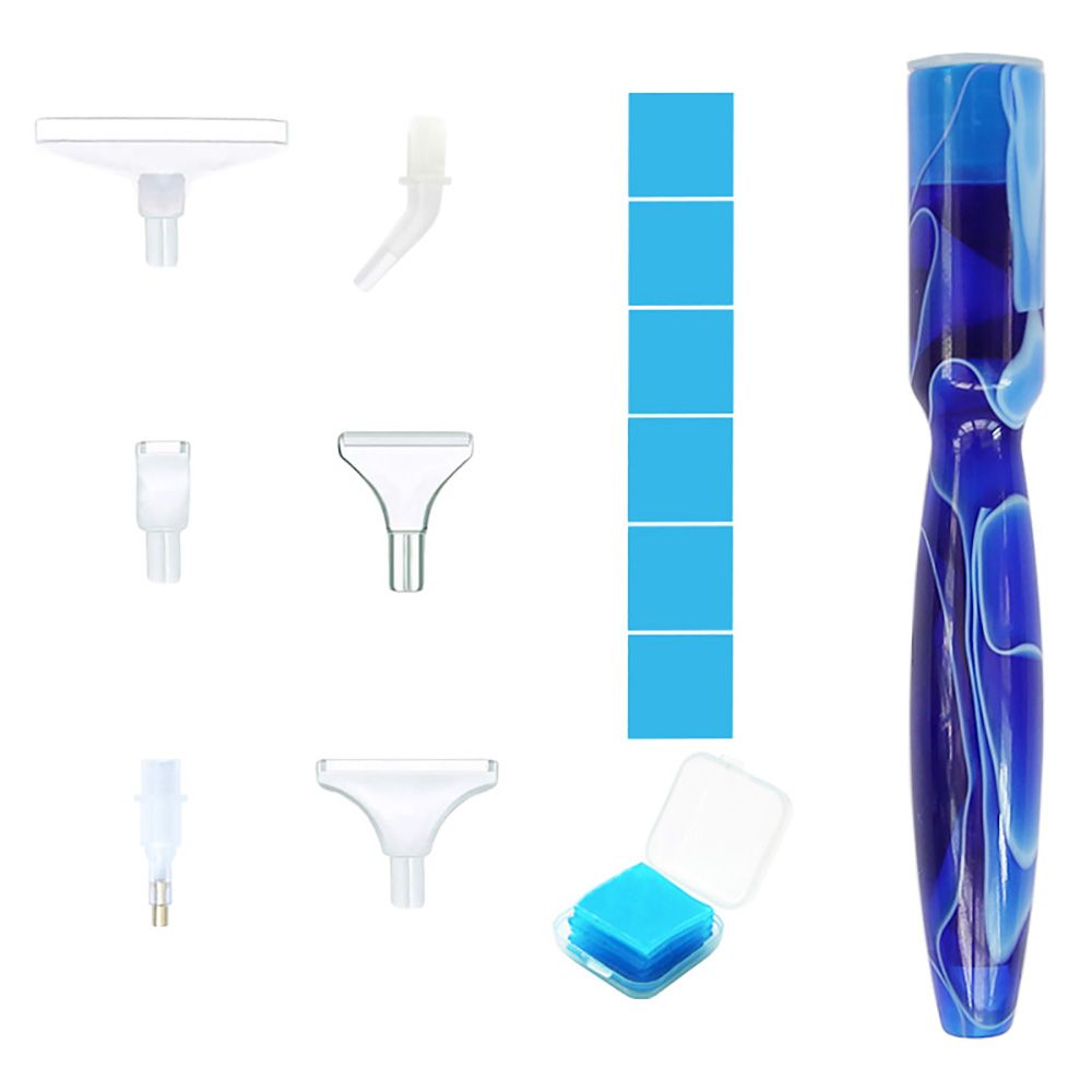 Ручка для точечной вышивки крестом, ручка для рисования алмазной мозаикой из смолы, ручка из смолы, сменные головки для ручки из сплава