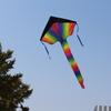 105cm Kids Large Rainbow  Kite Outdoor Toys Beach Fun Durable Rainbow Kite 