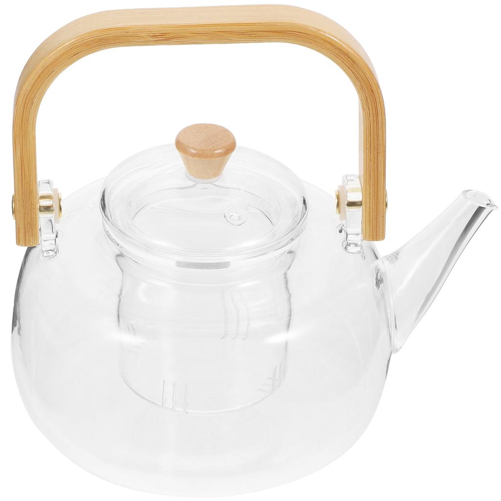 Премиальный стеклянный чайник с заварником 1000 мл, термостойкий, легко моющийся, чайные принадлежности, отличный подарок для любителей чая