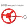 Children Gym Rotating Wheel Plastic Directional Wheel Kids Outdoor Fitness Exercise Wheel with Rope Red