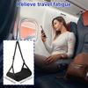 Airplane Foot Hammock Adjustable Strap Office Resting Foot Mat Comfortable Portable Travel Flight Lazy Man Foot Hammock