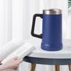 700ML Beer Stein Double Wall Insulation Stainless Steel Coffee Mug Thermal Tumbler for Hot Cold Drinks Big Grip Shatterproof Adventure Drinking Cup