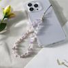 Кристальный ремешок для мобильного телефона, ремешок на запястье для телефона с каменными бусинами, цепочки для мобильного телефона, подвеска для сумки