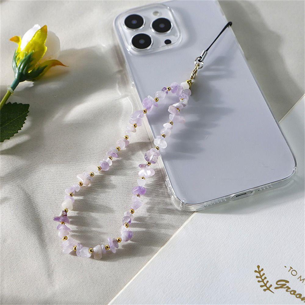 Кристальный ремешок для мобильного телефона, ремешок на запястье для телефона с каменными бусинами, цепочки для мобильного телефона, подвеска для сумки