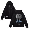 829 CHROME HEARTS 2025 Autumn and Winter New Plus Size Classic Style Logo Zipper Hooded Sweatshirt, Suitable for Couples To Wear