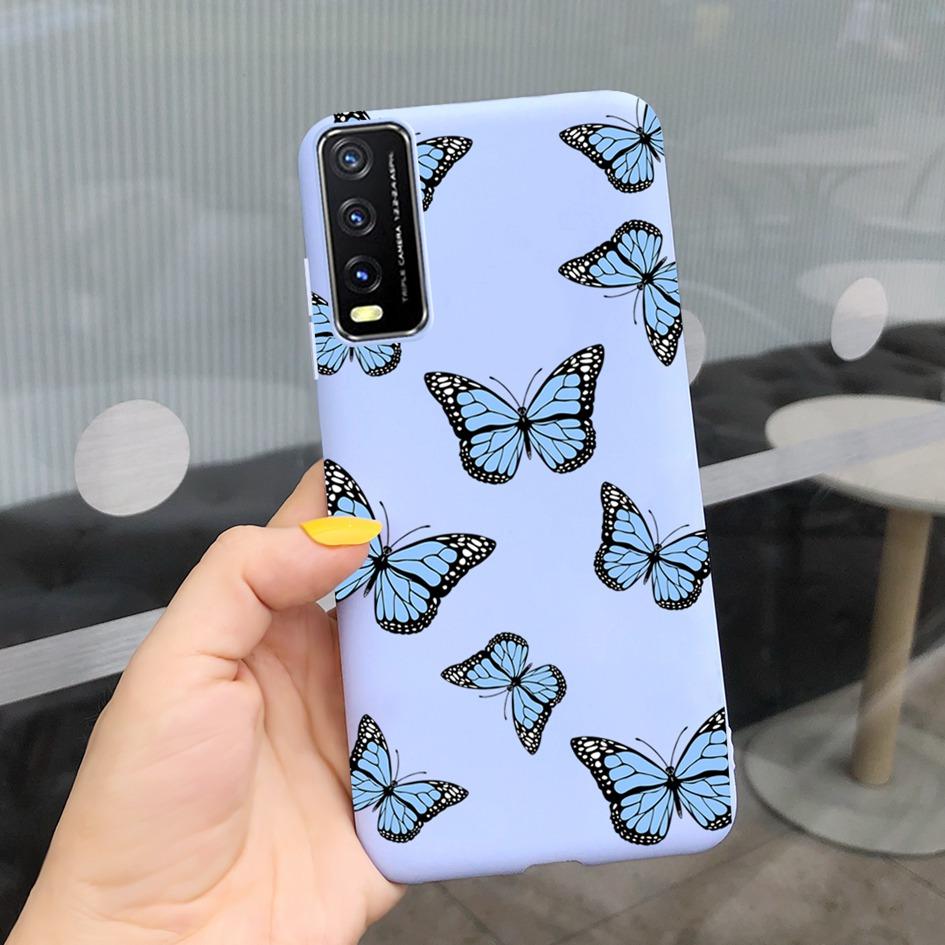Для Vivo Y20 Y20i 2021 Чехол Силиконовый Модный Цветочный с Ромашками и Подсолнухами Мягкая Защитная Крышка для Телефона Для Vivo V2029 V2027 V2032 Y 20 Y 20i Coque