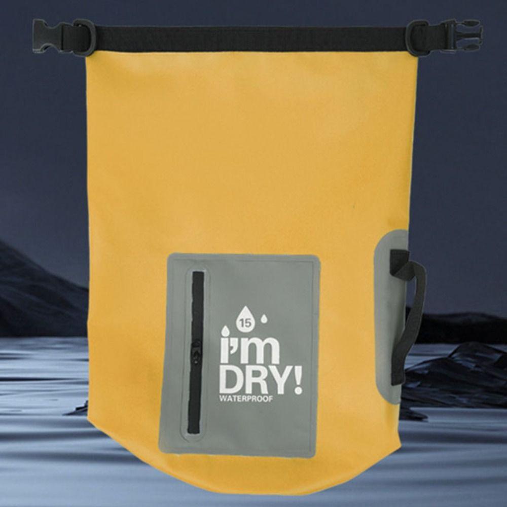 Waterproof Swimming Bucket Bag Large-Capacity Beach Backpack Waterproof Dry Bag Fishing Hiking