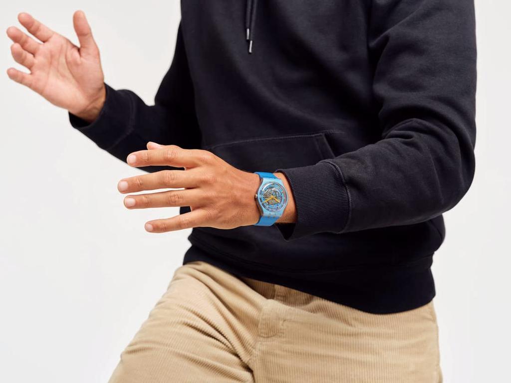 Watch Swatch SHIMMER BLUE New Gent SUOM116 Blue [Swatch]