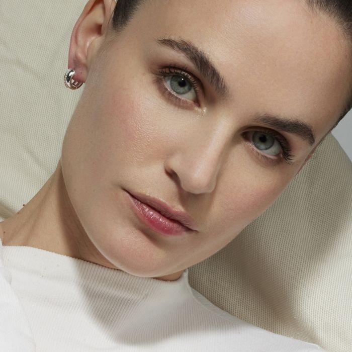 Boucles d'oreilles Luxenter avec Zirconia brillant finition argentée - Shapa