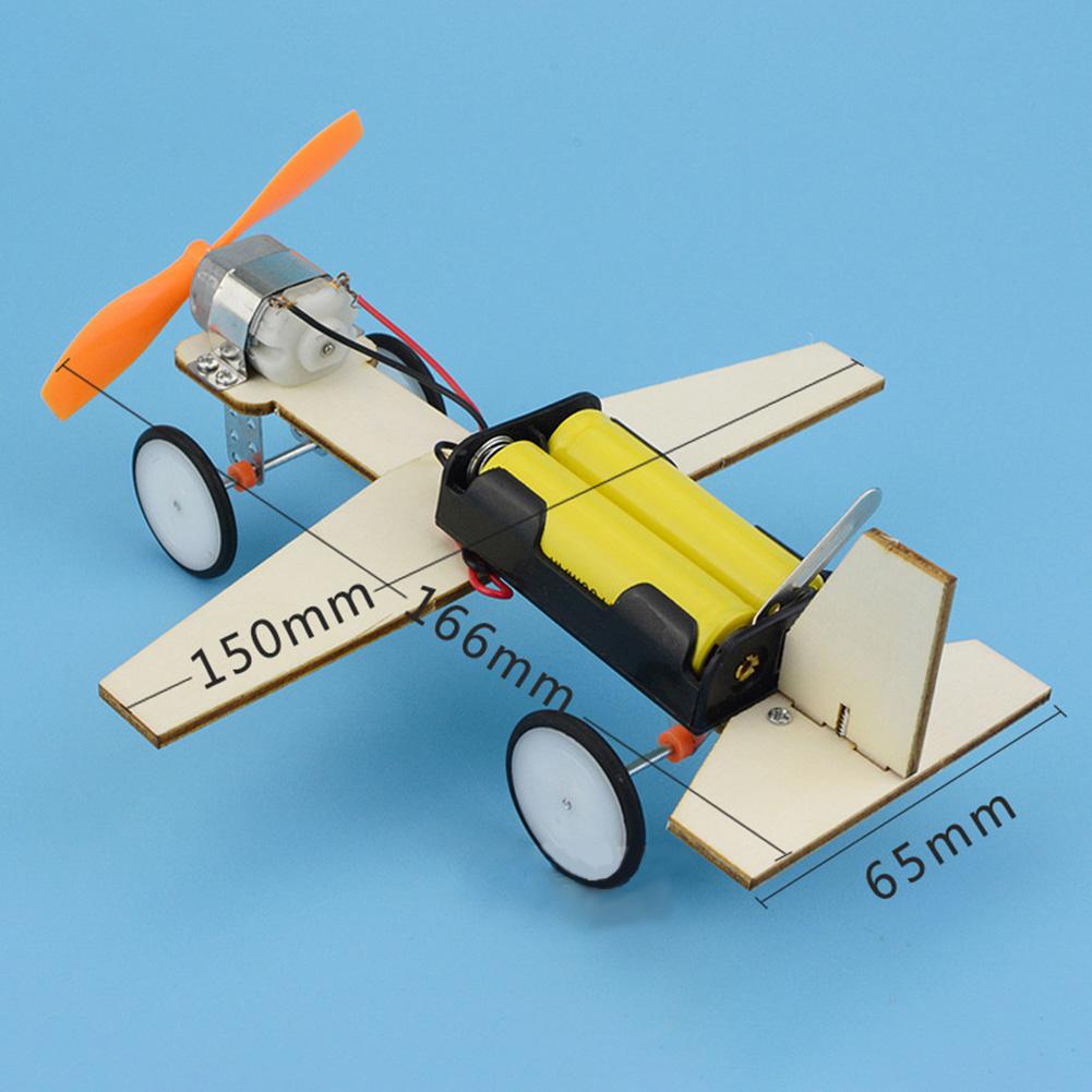 DIY Деревянный Самолет Модель Сборный Набор Мини Обучение Обучение STEM Проект Наука Образовательная Помощь Подарок для Школьной Лаборатории Научные Игрушки