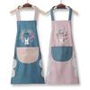Summer Thin Waterproof & Oil-Proof Kitchen Apron with Hand Wiping Feature - Cute, Fashionable Design and Wider Waist for Stir-Fry Cooking