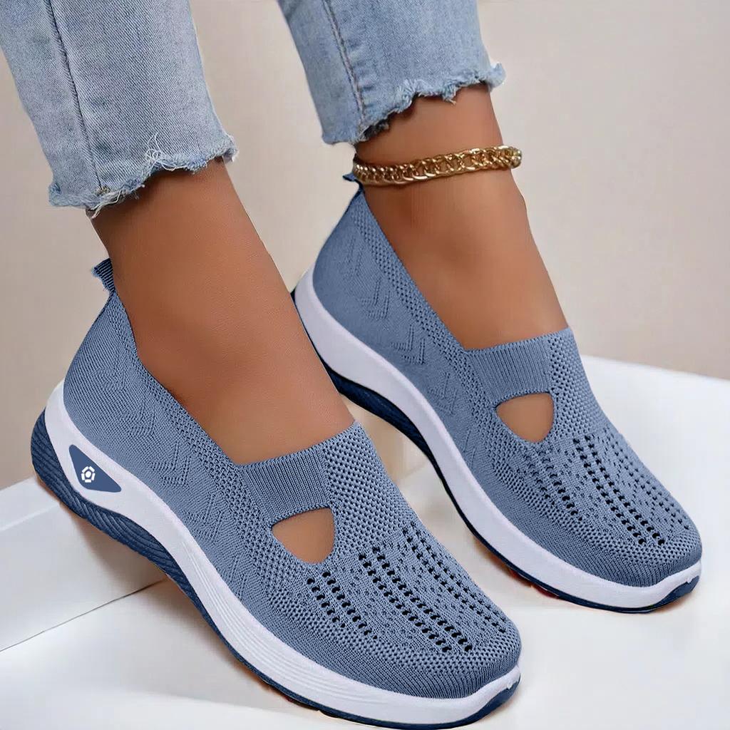 Fashion 2025Breathable Mesh Flats Shoes for Women Comfortable Slip On Casual Shoes Woman Lightweight Soft Bottom Loafers Plus Size 43