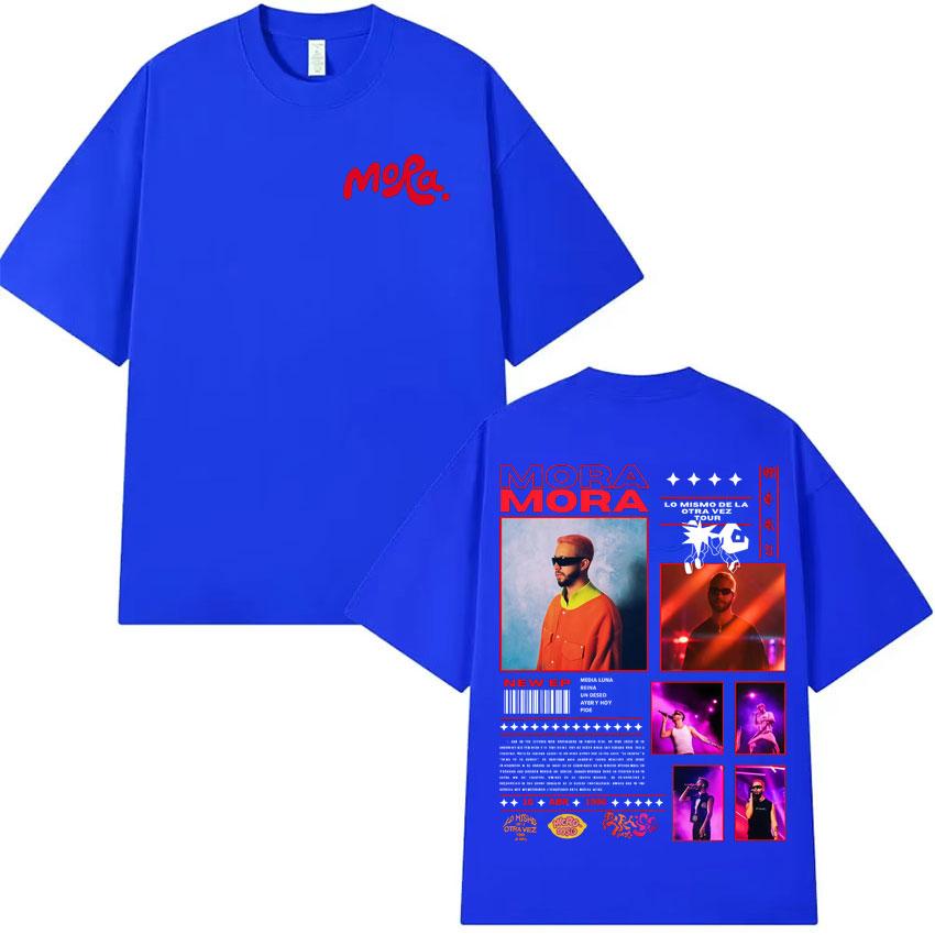 Singer Mora New Album Fashion Graphic T Shirt Mens Women Punk Casual Hip Hop Tshirts Summer Aesthetic Oversized Comfort Tshirt
