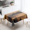 Sunset Tablecloth Natural World Landscape  Stain Resistant Waterproof Rectangular  Kitchen Table Home Decor