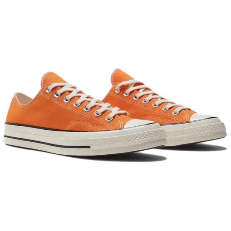 Converse Универсальные повседневные удобные нескользящие прочные поддерживающие низкие парусиновые туфли 1970-х годов унисекс кроссовки оранжевого цвета A11445C