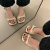 Женские тапочки Летняя мода Бант из сатина Женские тапочки Слипоны Женские сандалии Тонкий высокий каблук Уличные нарядные шлепанцы