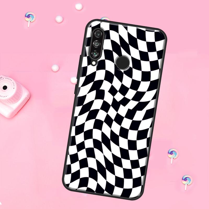 Crazy Checkered For Huawei Nova 11 Pro 10 9 SE Y70 Y60 Y90 Y61 Y91 Y73 Y72 12s 12i 11i 8i P30 P40 Lite Case