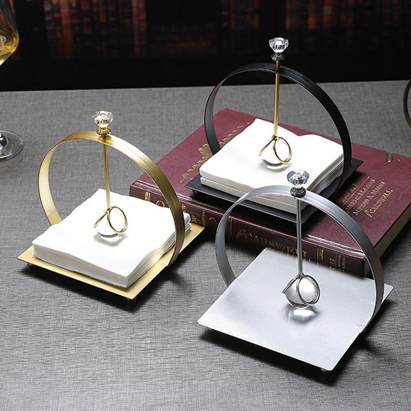 Stainless Steel Tissue Napkin Paper Serviette Dispenser Table Paper Towel Holder Kitchen Tissue Box Home Restaurant Party Decor