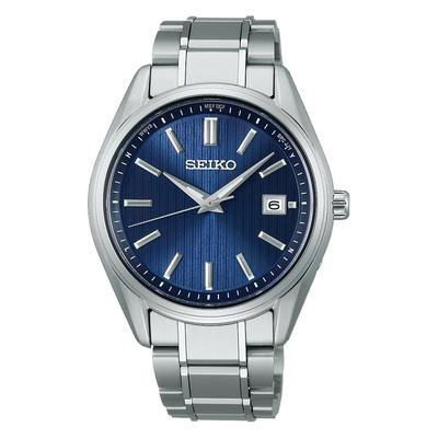 Seiko Selection S Series Титановые Солнечные Радиоуправляемые Часы SBTM339 Мужские Серебристые
