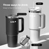 BXAOK1 Vacuum Flask Travel Thermal Cup Stainless Steel Coffee Mug For Kia Stinger Sonet Ceed Stonic Optima K7 K5 K8 K3 Seltos Telluride