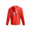Under Armour FW22 мультяшный узор печатный пуловер с капюшоном мужские толстовки красные 1374314-860