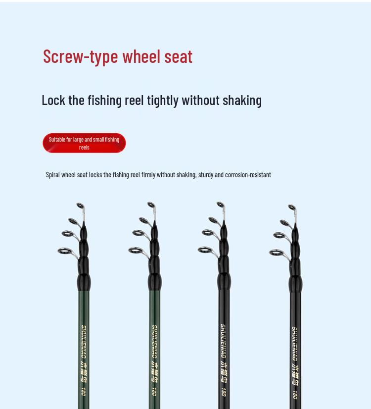 Углепластиковое ультракороткое телескопическое удилище для ловли на приманку с пистолетной рукояткой - Спиннинговое удилище для дальнего заброса