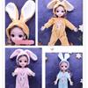 30CM Mini Movable 23Jointed Doll Girls Toy 3D Big Eyes BJD Princess Full Outfits Dresses  Collection Childrens Doll Gift