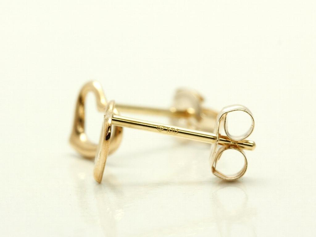 VA Vendome Aoyama Open Heart Earrings In 10K Yellow Gold [Official] (GAVA0003 YG)