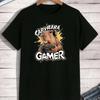Capybara Gamer T Shirt Cute Gaming Animal Video Game Fan Vintage Streetwear Versatile Slightly Top For Everyday Wear