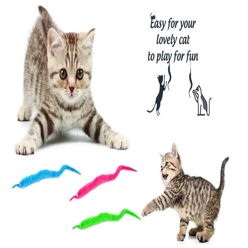 Fuzzy Worm Magic Toys Children's Interactive Magic Games Prank Props Cat Wands Fun Play Toys For Boys Girls Cool Birthday Gifts