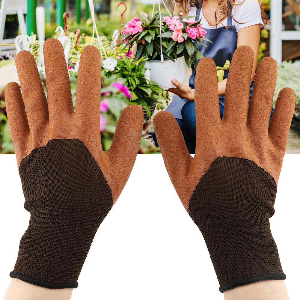 1 пара нескользящих водонепроницаемых перчаток для садовых работ и погрузочно-разгрузочных работ