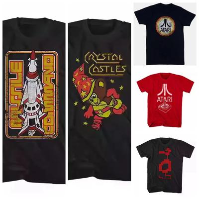 1980-е Ретро Атари Ретро Аркадная Игровая Консоль Американская Ретро Футболка с Коротким Рукавом Женский Летний Топ Футболка Уличная Одежда Повседневная