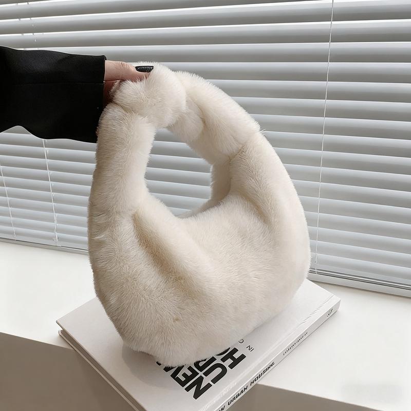 Плюшевая сумка-клатч высокого класса на цепочке - Большая вместимость и универсальная для поездок на работу